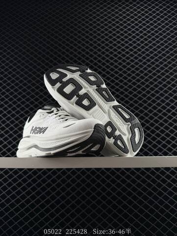HOKA ONE ONE Bondi 9 White Black Grey EU 36-46 Running Shoe Running Sneakers - Unisex (BS-86641)