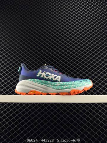 HOKA Speedgoat 6 Purple Teal White Orange EU 36-46 Trail Shoe Trail Running Sneakers - Unisex (BS-86588)