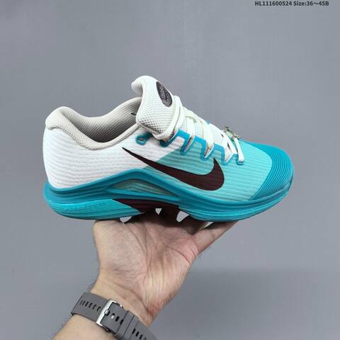 Nike Zoom Vapor 12 HC White Turquoise Dark Brown EU 36-45 Tennis Shoe - Unisex (BS-60173)