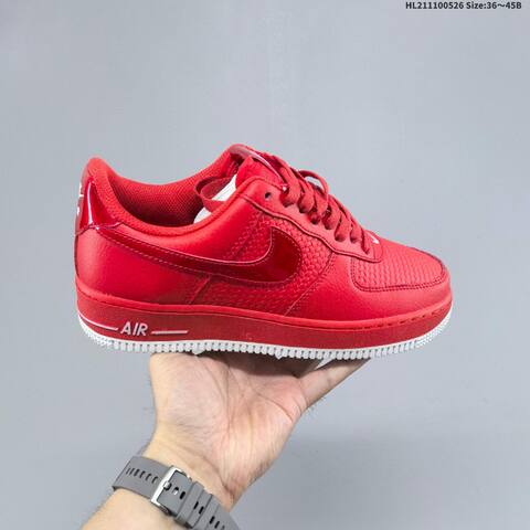 Nike Air Force 1 07 Low Red Black White EU 36 45 Sneaker EU 36-45 - Unisex (BS-60126)