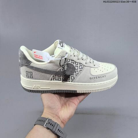 Nike Air Force 1 07 LV8 Light Grey Dark Grey Cream White EU 36-45 Sneaker - Unisex (BS-60208)
