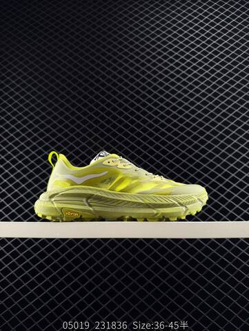 HOKA ONE ONE Mafate Speed 4 Satisfy Neon Yellow Olive White EU 36-45 Trail Shoe Trail Running Sneakers - Unisex (BS-86643)