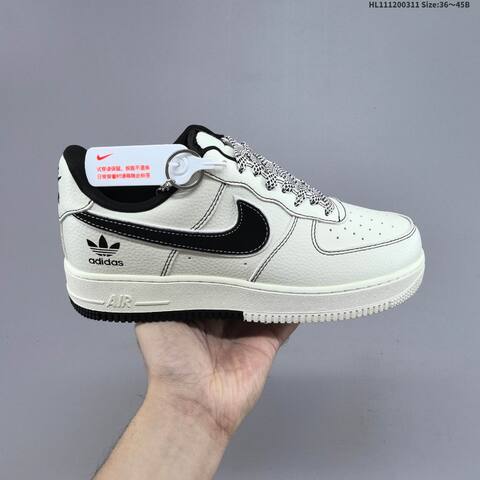 Nike Air Force 1 07 Off White Black Navy Blue EU 36 45 Sneaker EU 36-45 - Unisex (BS-61375)