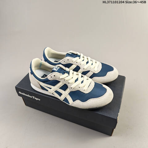 Onitsuka Tiger Serrano Blue Cream Olive Orange EU 36-45 Sneaker Casual Sneakers - Unisex (BS-69185)