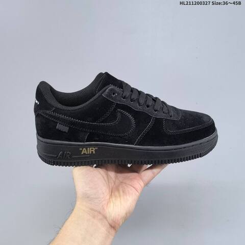 Nike Air Force 1 07 Black Gold EU 36-45 Sneaker - Unisex (BS-61102)