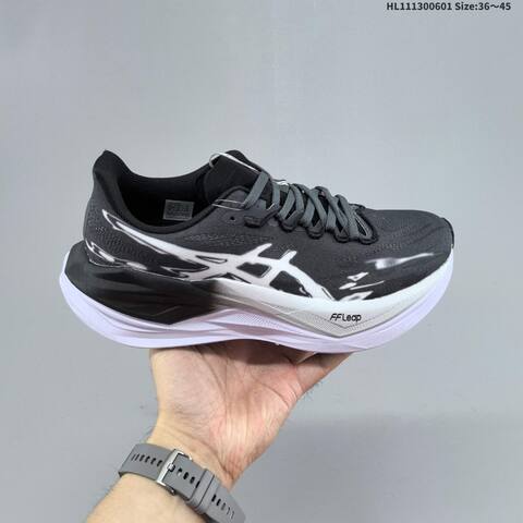 ASICS MEGABLAST FF Leap Black White Grey EU 36-45 Running Shoe Running Sneakers - Unisex (BS-68773)