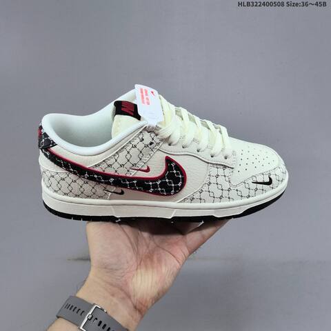 Nike Dunk Low Off White Black Red EU 36 45 Skate Shoe EU 36-45 - Unisex (BS-60444)