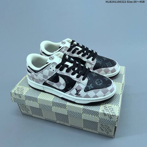 Nike Dunk SB Low Black White Gray EU 36-45 Skate Shoe - Unisex (BS-61185)