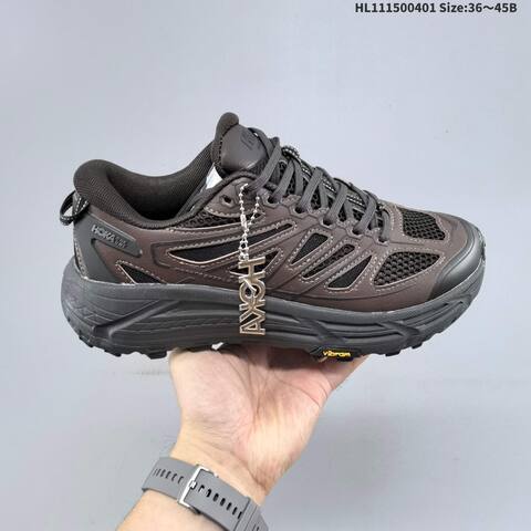 HOKA ONE ONE Mafate Speed 2 Low TPU Dark Brown Black EU 36-45 Trail Shoe Trail Running Sneakers - Unisex (BS-69365)