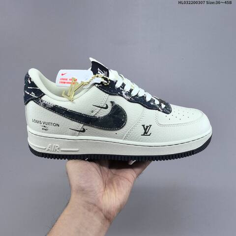 Nike Air Force 1 07 Low Off White Dark Blue Grey EU 36-45 Sneaker - Unisex (BS-61443)