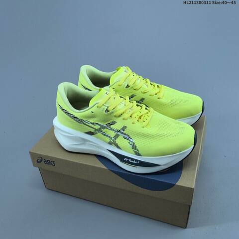ASICS Sonicblast 2025 FF Turbo SQ Neon Yellow White Black EU 40-45 Running Shoe Running Sneakers - Men's (BS-69001)