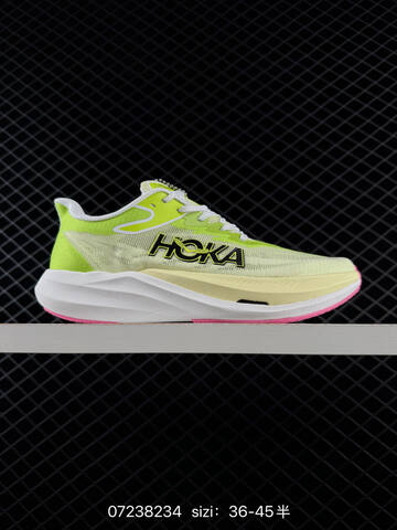 HOKA Other HOKA ONE PEBA Hoka One AAA Quality Replica High-end Men s And Women s Fashion Sports Running And Basketball Shoes Up To 95 Off Retail During The Current Promotion Neon Yellow White Pink EU 36-45 Running Shoe Running Sneakers (BS-86148)
