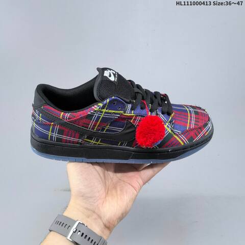 Nike SB Dunk Low Black Red Blue Yellow EU 36-47 Skate Shoe - Unisex (BS-60772)