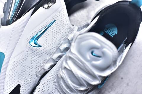 Nike Air Max 270 Premium IO9883-103 White Black Blue Grey Running Shoe (BS-59821)
