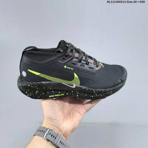 Nike Reactx Pegasus Trail 5 GTX Black Volt Grey White EU 36-45 Trail Shoe - Unisex (BS-60320)