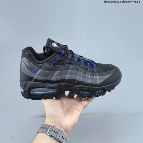 Nike Air Max 95 Black Grey Blue EU 40-48 5 Running Shoe - Men's (BS-60334)