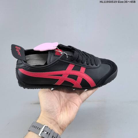 Onitsuka Tiger Mexico 66 Black Red EU 36-45 Sneaker Casual Sneakers - Unisex (BS-68821)