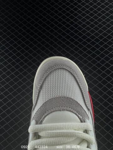Jordan Air Jordan 4 Retro Off White Grey Red Cream EU 36-46 Basketball Shoe - Unisex (BS-80645)