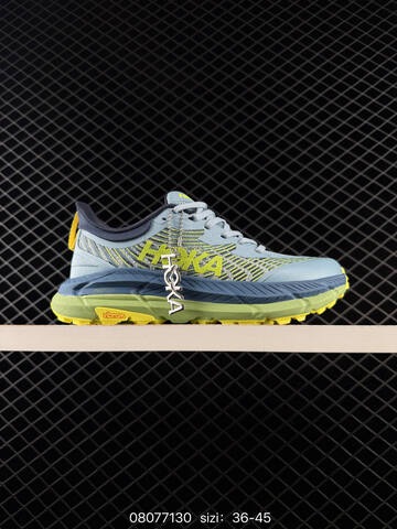 HOKA ONE ONE Mafate Speed 4 Light Blue Dark Blue Lime Green Yellow EU 36-45 Trail Shoe Trail Running Sneakers - Unisex (BS-86125)