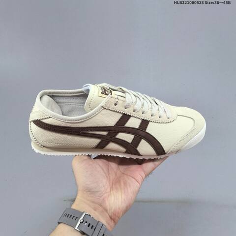 Onitsuka Tiger Mexico 66 Cream Dark Brown White EU 36-45 Sneaker Casual Sneakers - Unisex (BS-68803)