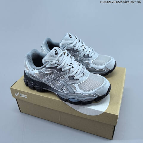 ASICS GEL-NYC Silver Grey Black EU 36-46 Running Shoe Running Sneakers - Unisex (BS-69128)