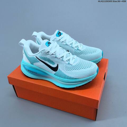 Nike Zoom Vomero 18 White Light Blue Black EU 36-45 Running Shoe - Unisex (BS-61472)