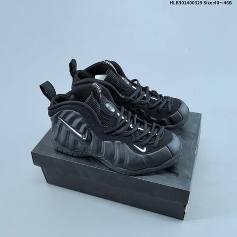 Nike Air Foamposite One Black Metallic Gold EU 40-46 Basketball Shoe - Men's (BS-61061)