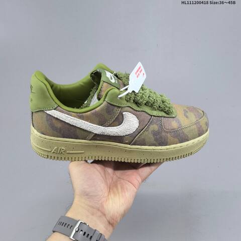 Nike Air Force 1 07 Olive Green Brown Beige EU 36-45 Sneaker - Unisex (BS-60658)