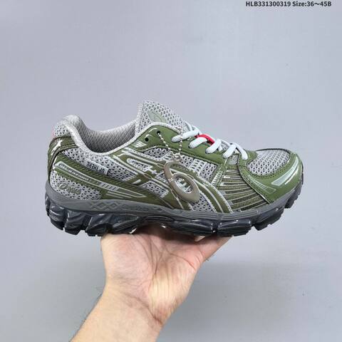ASICS Gel Kayano 12 1 Olive Green Grey Black EU 36-45 Running Shoe Running Sneakers - Unisex (BS-68991)