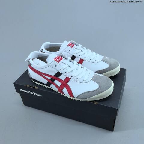 Onitsuka Tiger Mexico 66 White Grey Red Black Cream EU 36-45 Sneaker Casual Sneakers - Unisex (BS-69022)