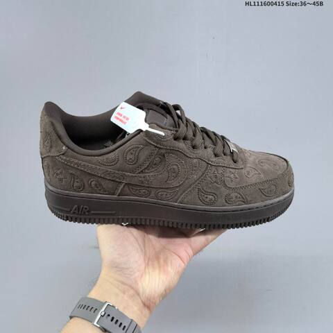 Nike Air Force 1 07 IU2363-200 Dark Brown EU 36-45 Skate Shoe - Unisex (BS-60711)