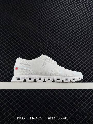 On Cloud 5 White Grey EU 36-45 Running Shoe Running Sneakers - Unisex (BS-85470)