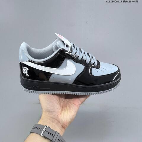 Nike Air Force 1 07 Black Grey White EU 36-45 Sneaker - Unisex (BS-60665)