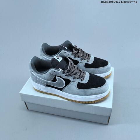 Nike Air Force 1 07 Grey Black White Gum EU 36-45 Sneaker - Unisex (BS-60800)