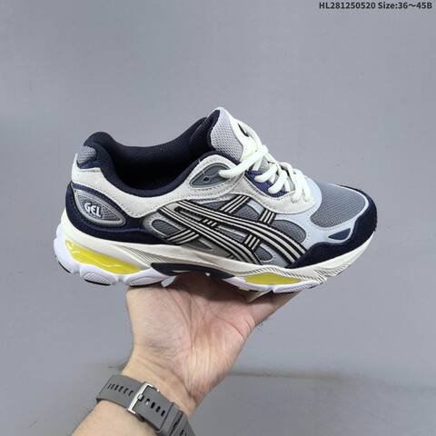 ASICS Gel-NYC 2 0 Black Gray Silver EU 36-45 Running Shoe Running Sneakers - Unisex (BS-68814)