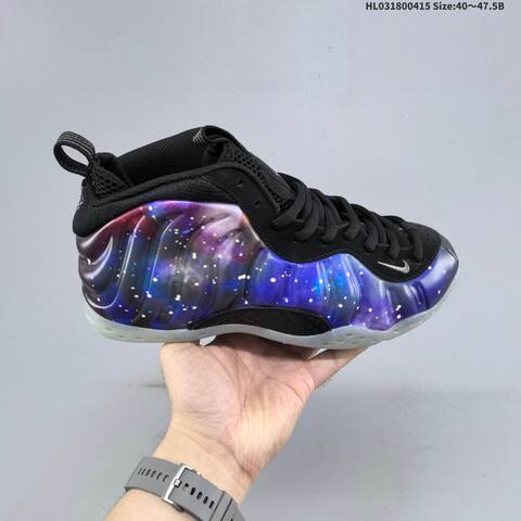 Nike Air Foamposite One Black Purple Blue White EU 40 47 5 Basketball Shoe EU 40-47 - Men's (BS-60725)