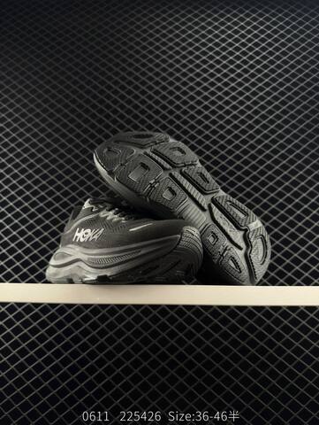 HOKA ONE ONE Bondi 9 Black Dark Grey EU 36-46 Running Shoe Running Sneakers - Unisex (BS-86608)