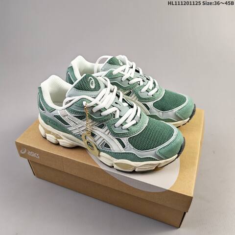 ASICS GEL-NYC Green Grey Cream White EU 36-45 Sneaker Casual Sneakers - Unisex (BS-69229)