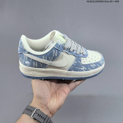 Nike Air Force 1 07 Light Blue Off White EU 36-45 Sneaker - Unisex (BS-59960)