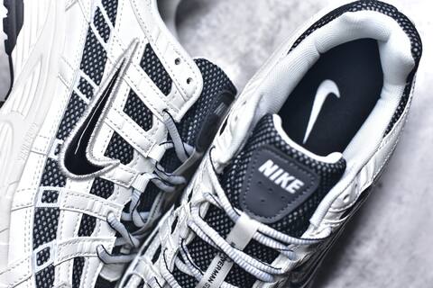 Nike P-6000 White Black Grey Running Shoe (BS-59646)
