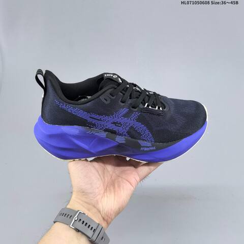 ASICS NOVABLAST 5 Black Blue EU 36-45 Running Shoe Running Sneakers - Unisex (BS-68761)