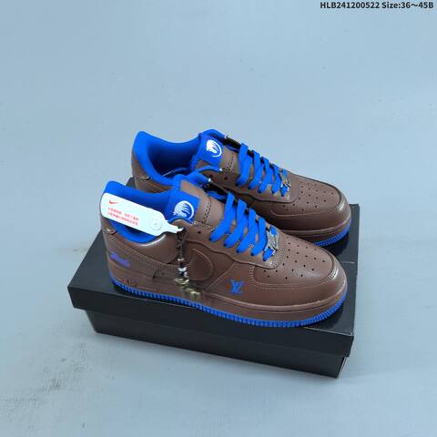 Nike Air Force 1 Low Brown Blue Green Orange Black EU 36-45 Skate Shoe - Unisex (BS-60223)