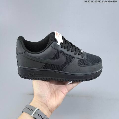 Nike Air Force 1 07 All Black EU 36 45 Sneaker EU 36-45 - Unisex (BS-60391)