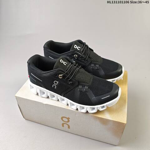 On Running Cloud 5 Black White Or Light Grey Navy White EU 36-45 Running Shoe Running Sneakers - Unisex (BS-69827)
