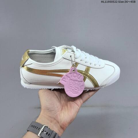 Onitsuka Tiger MEXICO 66 Cream Brown White Gold EU 36-45 Sneaker Casual Sneakers - Unisex (BS-68812)