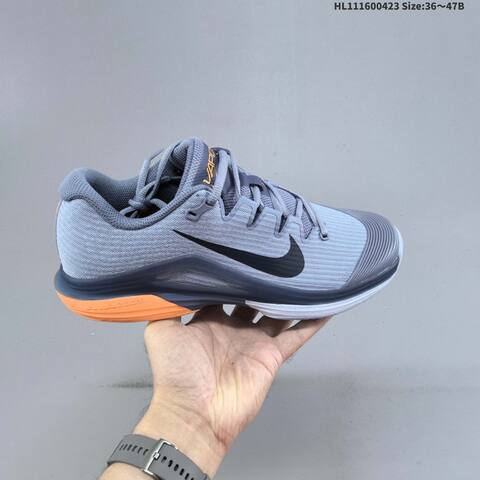 Nike Zoom Vapor 12 HC Light Grey Dark Grey Black Orange EU 36-47 Tennis Shoe - Unisex (BS-60577)