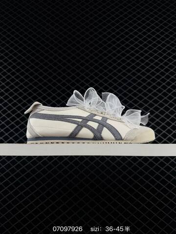ASICS Onitsuka Tiger Mexico 66 Cream Black White EU 36-45 Sneaker Casual Sneakers - Unisex (BS-81759)