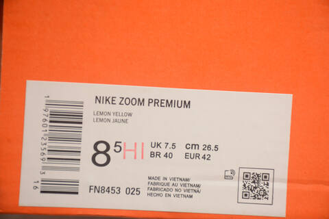 Nike Zoom Premium FN8453 025 Lemon Yellow EUR 42 Running Shoe - Men's (BS-59731)