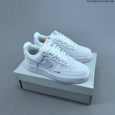 Nike Air Force 1 07 HV2511 100 White Light Blue EU 36 45 Sneaker EU 36-45 - Unisex (BS-61634)