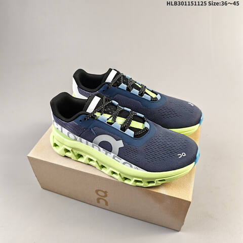 On Cloudmonster White Navy Orange Lime Gray EU 36-45 Running Shoe Running Sneakers - Unisex (BS-69770)